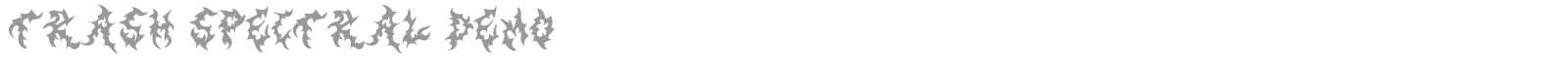 Trash Spectral font preview
